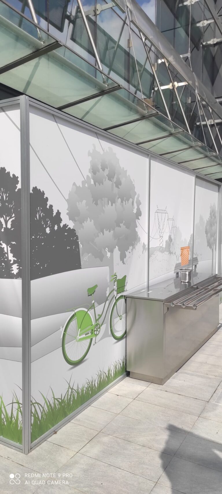 Allestimento esterno mensa TERNA